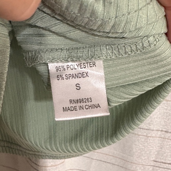 Olivia Rae Sage Ribbed Tank Top - Picture 3 of 5